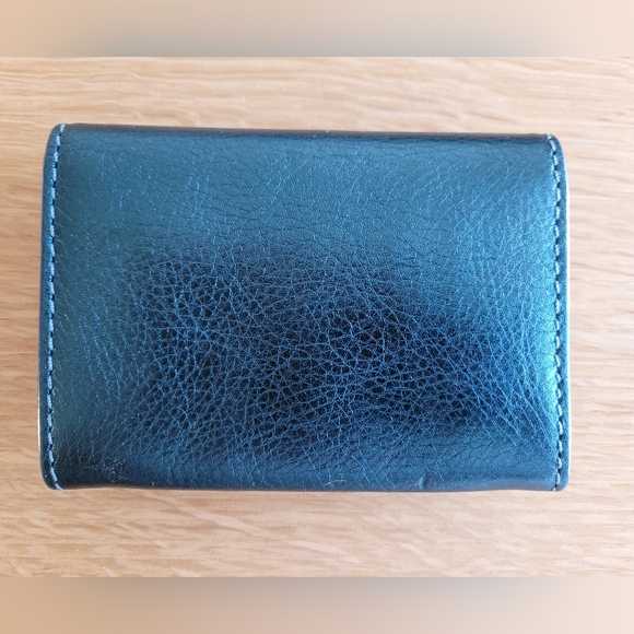 Marc by Marc Jacobs Blue Teal Leather Wallet - Picture 2 of 8